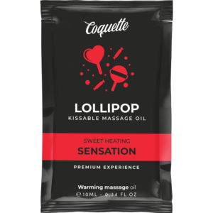 POTENTE - COQUETTE CHIC DESIRE - ÓLEO DE MASSAGEM BEIJÁVEL DE BOLSO COM EFEITO DE CALOR PIRULITO 10 ML