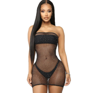 POTENTE - QUEEN LINGERIE SHINNY-DRESS BODYSTOCKING SL