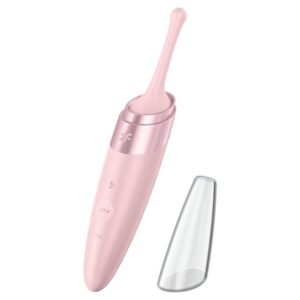 POTENTE - SATISFYER - ESTIMULADOR DE CLITÓRIS TWIRLING DELIGHT ROSA