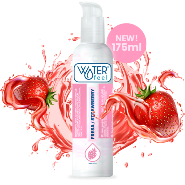 POTENTE - WATERFEEL - LUBRIFICANTE À BASE DE ÁGUA DE MORANGO 175 ML