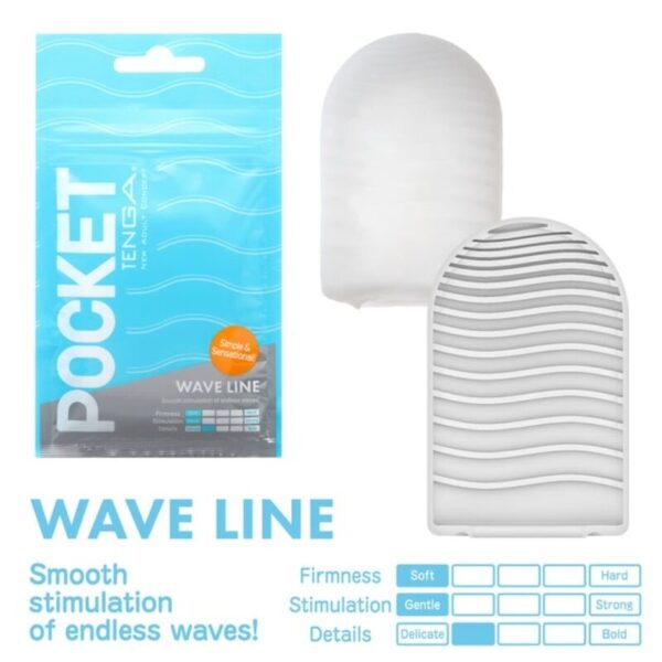 POTENTE - TENGA WAVE LINE MASTURBADOR POCKET