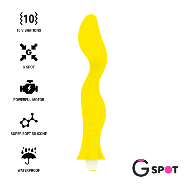 POTENTE - G-SPOT - PONTO G GAVYN VIBRADOR AMARELO