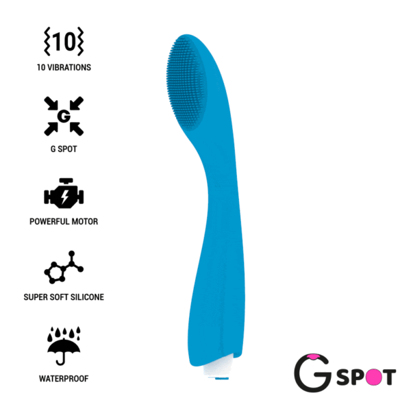 POTENTE - G-SPOT - VIBRADOR GYLBERT AZUL TURQUESA