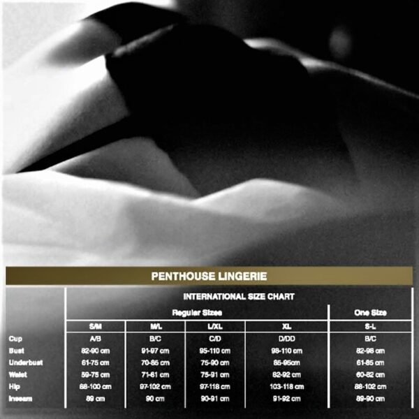 PENTHOUSE SCANDALOUUS PELUCHE PRETO XL - XL, NEGRO