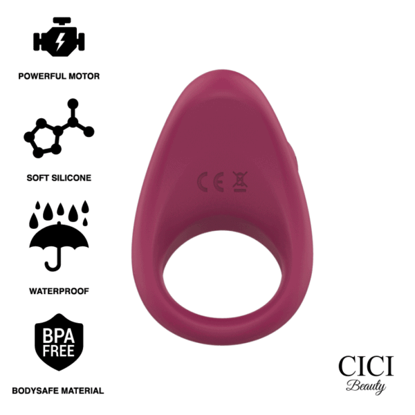 POTENTE - CICI BEAUTY- ANEL VIBRANTE DE SILICONE PREMIUM