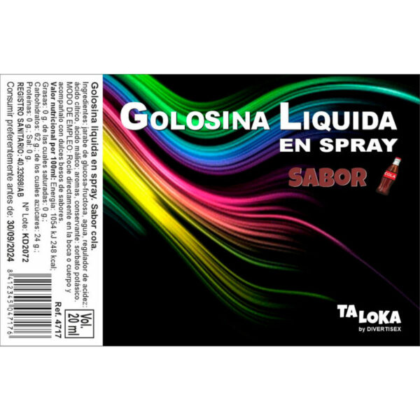 POTENTE - TALOKA - SPRAY DE DOCES DE COLA LÍQUIDO