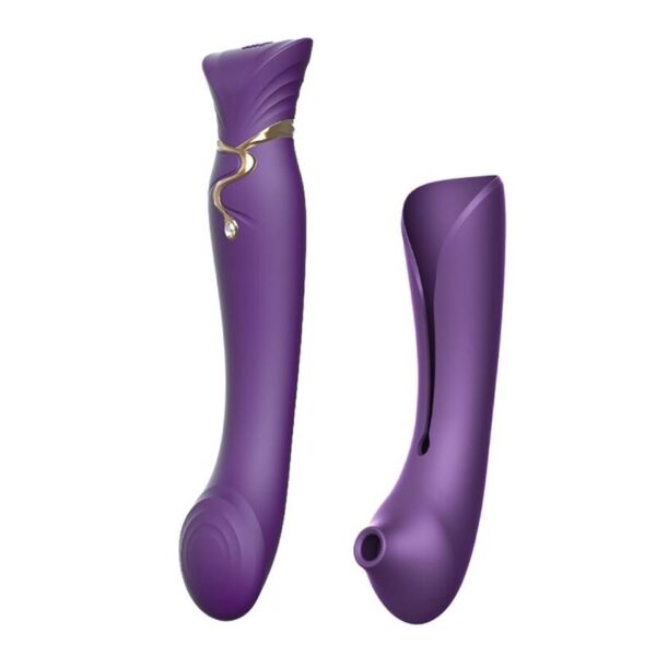 POTENTE - ZALO - QUEEN SET PULSE WAVE CLIT STIM ROXO