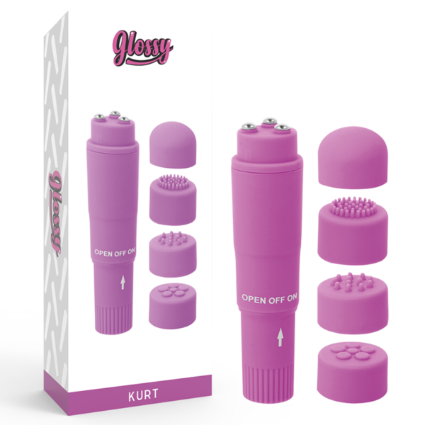 POTENTE - GLOSSY - MASSAGER DE BOLSO KURT ROXO