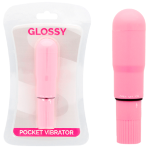 POTENTE - GLOSSY - VIBRADOR DE BOLSO ROSA