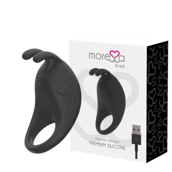 POTENTE - MORESSA BRAD PREMIUM SILICONE PREMIUM RECARREGÁVEL PRETO