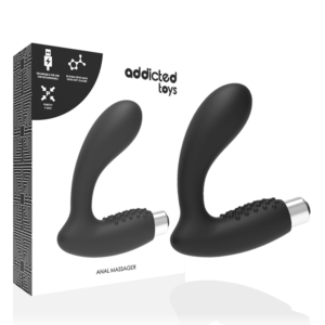 POTENTE - ADDICTED TOYS -VIBRADOR PROSTTICO VIBRADOR RECARREGVEL - MODELO 5 - PRETO