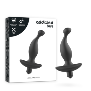 POTENTE - ADDICTED TOYS - MASSAGER ANAL COM VIBRATIONMODEL PRETO 1