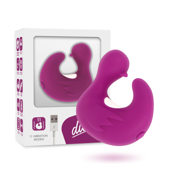 POTENTE - COVERME - DEDAL DE PATO ESTIMULANTE DE SILICONE RECARREGÁVEL DUCKYMANIA
