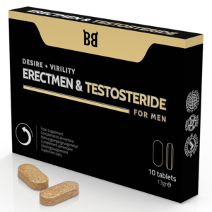 POTENTE - BLACKBULL BY SPARTAN - ERECTMEN & PODER DE TESTOSTERIDA E TESTOSTERONA PARA HOMENS 10 C PSULAS