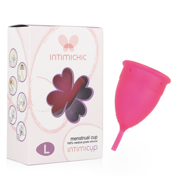 POTENTE - INTIMICHIC - COPO MENSTRUAL DE SILICONE DE GRAU MÉDICO TAMANHO L