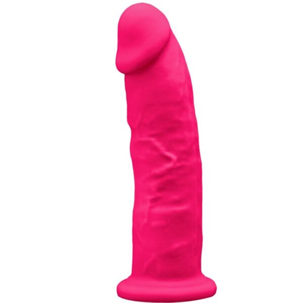 POTENTE - SILEXD - MODELO 2 PÊNIS REALÍSTICO PREMIUM SILEXPAN SILICONE FÚCSIA 19 CM