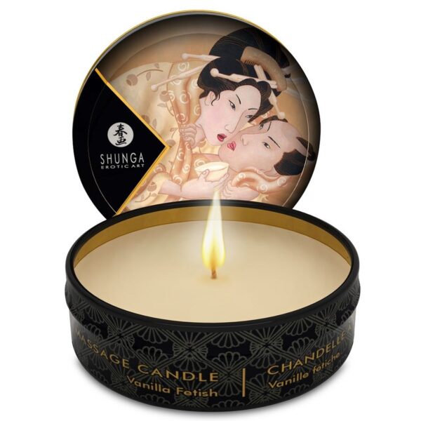 POTENTE - SHUNGA - MINI CARESS BY CANDELIGHT VANILLA MASSAGE VELA 30 ML