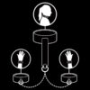 FETISH SUBMISSIVE - COLAR E ALGEMAS DE COURO VEGANO COM FORRO DE NOPRENE - Image 3