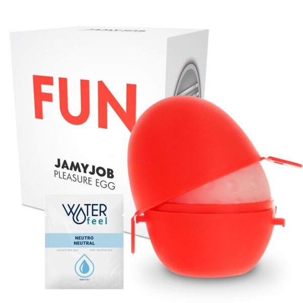 POTENTE - JAMYJOB EGG MASTURBATOR RED EDITION DISCRETT