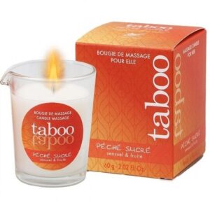 POTENTE - TABOO VELA MASSAGEM MULHER PECHE SUCRE CHEIRO NECTARINA