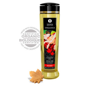 POTENTE - SHUNGA - ÓLEO DE MASSAGEM ERÓTICA COMESTÍVEL BIO 240ML - MAPLE DELIGHT