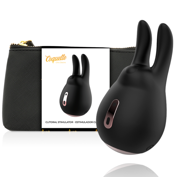 POTENTE - COQUETTE CHIC DESIRE - ESTIMULADOR CLITORIAL PRETO / OURO