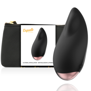 POTENTE - COQUETTE CHIC DESIRE - ESTIMULADOR CLITORIAL PRETO / OURO