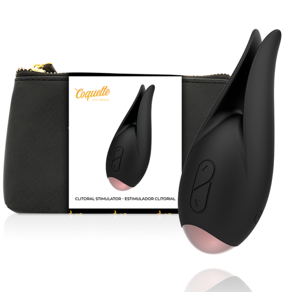 POTENTE - COQUETTE CHIC DESIRE - ESTIMULADOR CLITORIAL PRETO / OURO