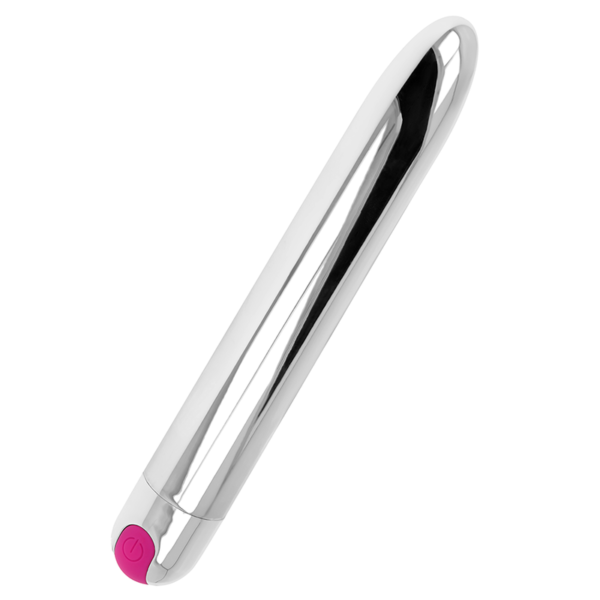 POTENTE - OHMAMA - VIBRADOR PRATA RECARREGVEL 10 MODOS 18