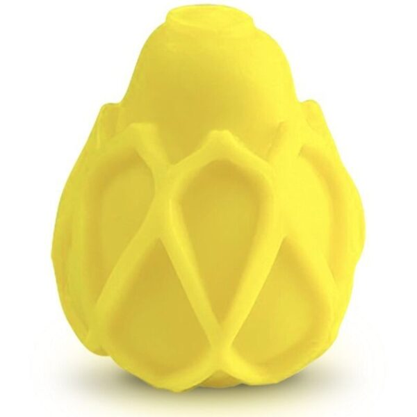 POTENTE - G-VIBE - OVO MASTURBADOR TEXTURADO AMARELO REUTILIZVEL