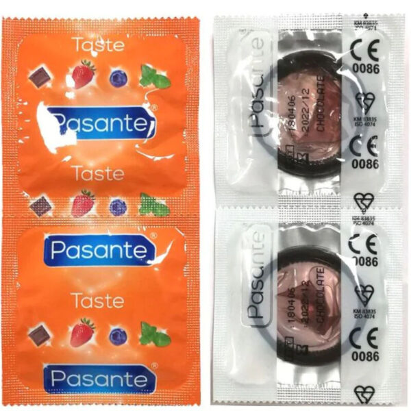 POTENTE - PASANTE - PRESERVATIVOS SABOR CHOCOLATE TENTAÇÃO SACO 144 UNIDADES