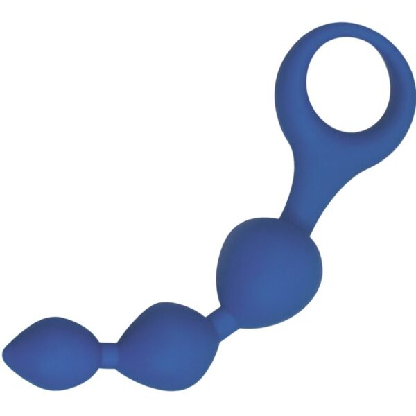 POTENTE - ALIVE - BOLAS ANAIS DE SILICONE TRIBALL AZUL 15 CM