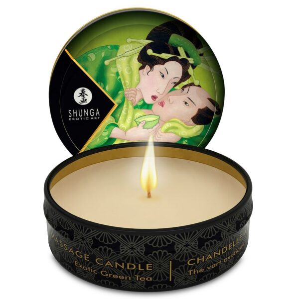 POTENTE - SHUNGA - MINI CARESS BY CANDELIGHT MASSAGE VELA T VERDE 30 ML