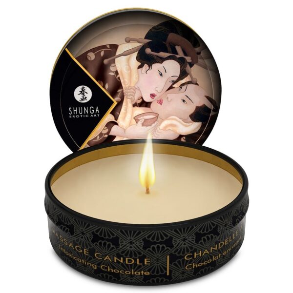 POTENTE - SHUNGA - MINI CARESS BY CANDELIGHT VELA DE MASSAGEM DE CHOCOLATE 30 ML