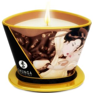 POTENTE - SHUNGA - MINI CARESS BY CANDELIGHT VELA DE MASSAGEM DE CHOCOLATE 170 ML