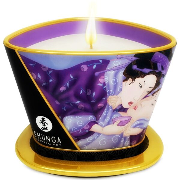 POTENTE - SHUNGA - MINI CARESS BY CANDELIGHT VELA DE MASSAGEM DE FRUTAS EXÓTICAS 170ML