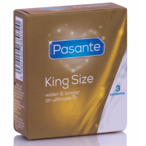 POTENTE - Preservativos PASANTE TAMANHO KING 3 UNIDADES