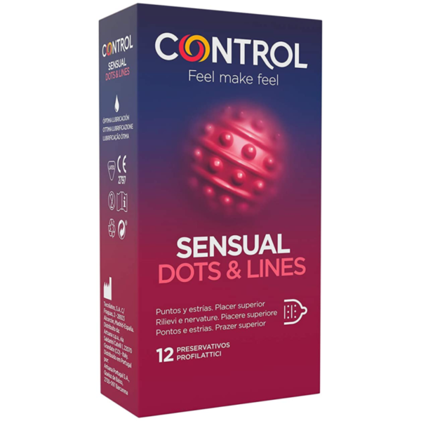 POTENTE - CONTROL - PONTOS E LINHAS SENSUAIS PONTOS E ESTRIAS 12 UNIDADES
