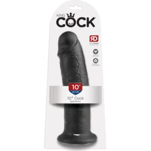 POTENTE - KING COCK - 10 DILDO PRETO 25 CM