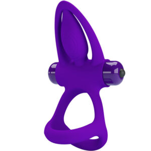 POTENTE - PRETTY LOVE - ANEL VIBRADOR 10 VIBRAÕES LILA SILICONE