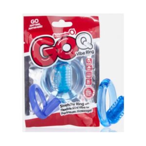 POTENTE - SCREAMING O - GO Q VIBE ANEL VIBRADOR TRANSPARENTE