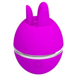 POTENTE - PRETTY LOVE - VIBRADOR DE SILICONE REDONDO ROXO BOLA GEMINI