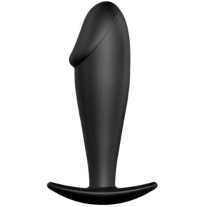 POTENTE - PRETTY LOVE - PLUG ANAL FORMA DE PÊNIS DE SILICONE PRETO