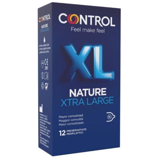 POTENTE - CONTROL - ADAPTA NATURE XL CONDOMS 12 UNITS