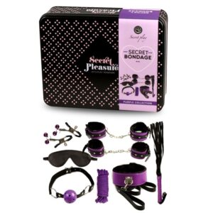 POTENTE - SECRETPLAY - BDSM SET 8PCS PURBLE / BLACK.