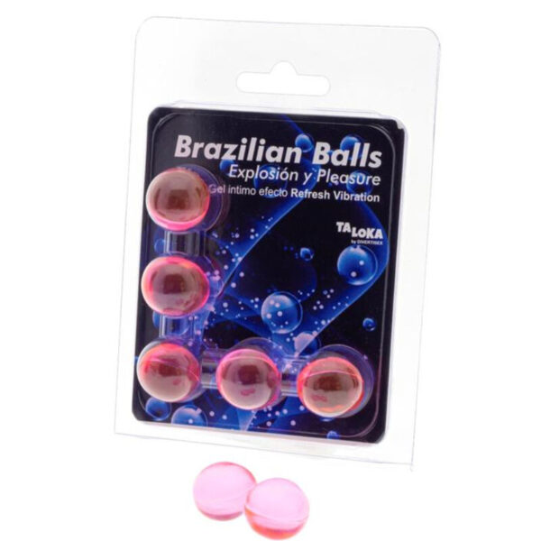 POTENTE - TALOKA - 5 BOLAS BRASILEIRAS REFRESH GEL EFEITO VIBRANTE EMOCIONANTE