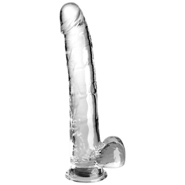 POTENTE - KING COCK - CLEAR DILDO COM TESTÍCULOS 24.8 CM TRANSPARENTE