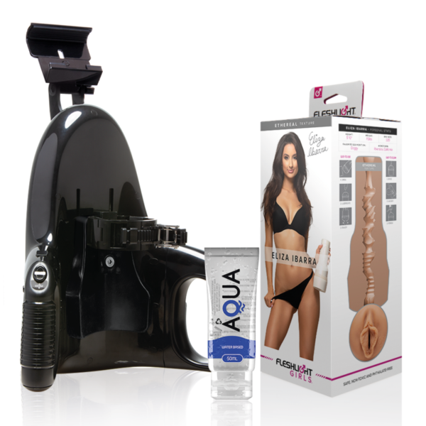 POTENTE - FLESHLIGHT - ELIZA IBARRA VAGINA + LANÇAMENTO UNIVERSAL + LUBRIFICANTE AQUA QUALITY 50 ML