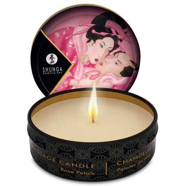 POTENTE - SHUNGA - MINI CARESS BY CANDELIGHT ROSES VELA DE MASSAGEM 30 ML