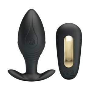 POTENTE - PRETTY LOVE - VIBRADOR RECARREGVEL REGINA ANAL PLUG PRETO